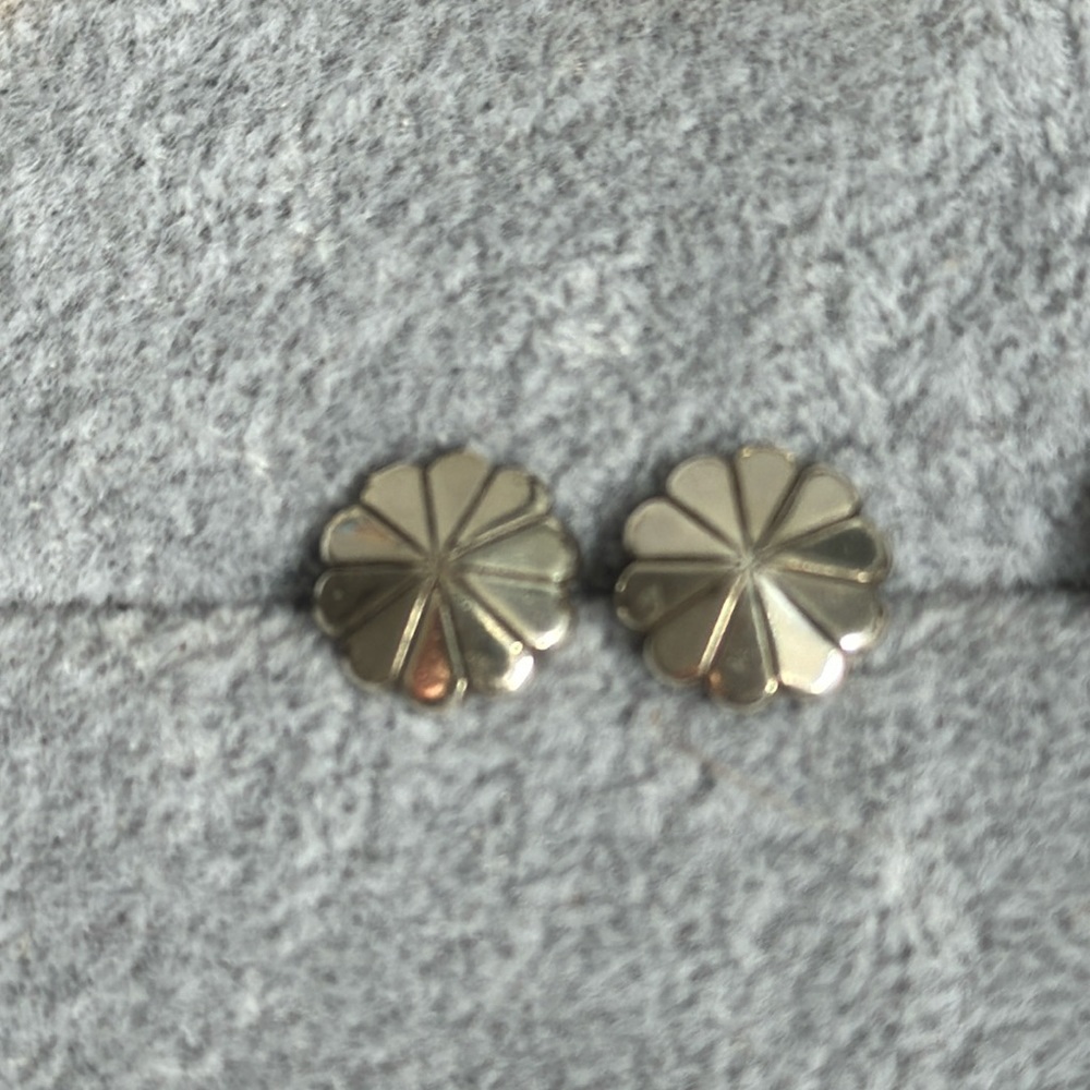Brighton Silver Earrings with Pattern in Circle